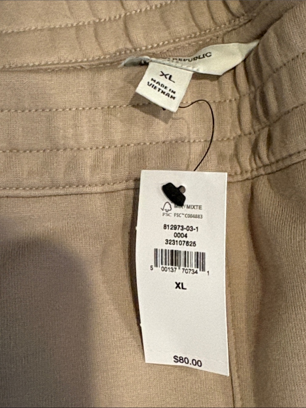 NWT Banana Republic Wide-Leg Pull-On Pants in Light Beige - Picture 10 of 12